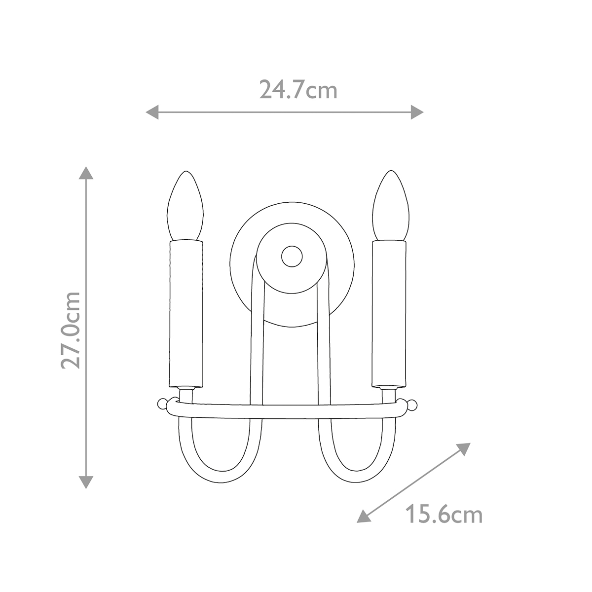 Бра Kichler, Арт. KL-CAPITOL-HILL2-BLK