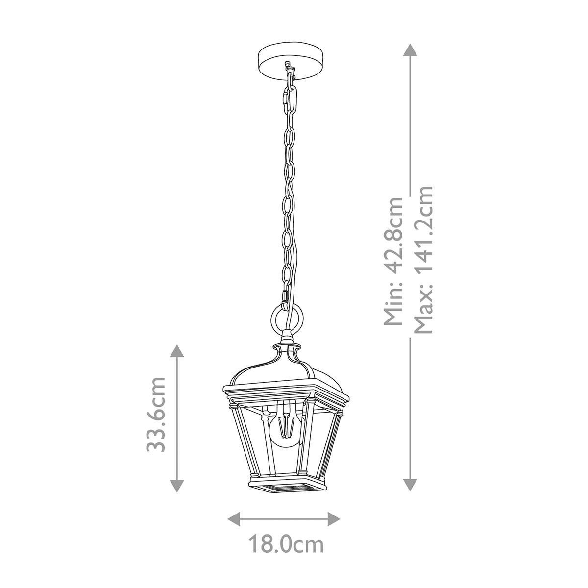 Подвесной фонарь Elstead Lighting, Арт. BAYVIEW-8M-BK