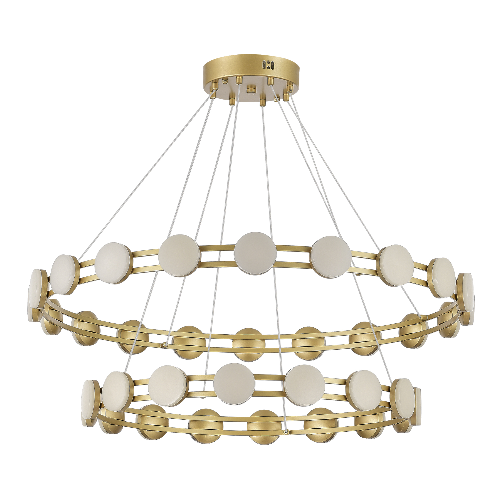 SL6610.203.36 Светильник подвесной ST-Luce золотистый/белый LED 1*70W 4000K MONRO