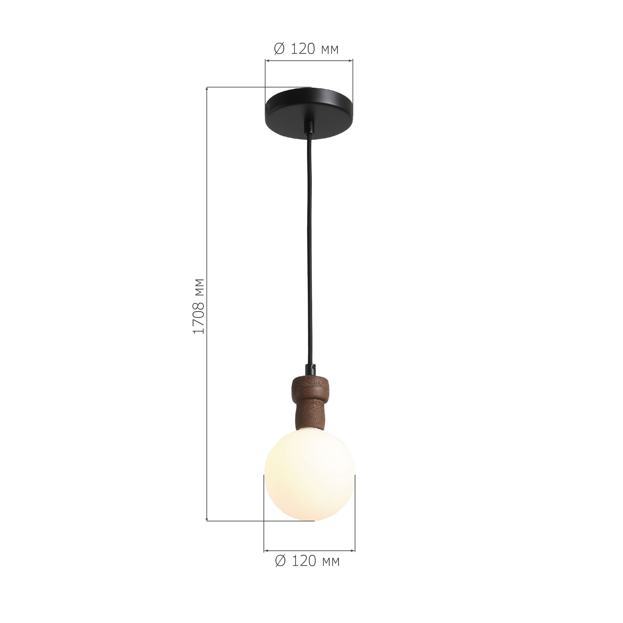 SL6226.403.01 Светильник подвесной ST-Luce Черный/Белый G9 1*5W 4000K CORK