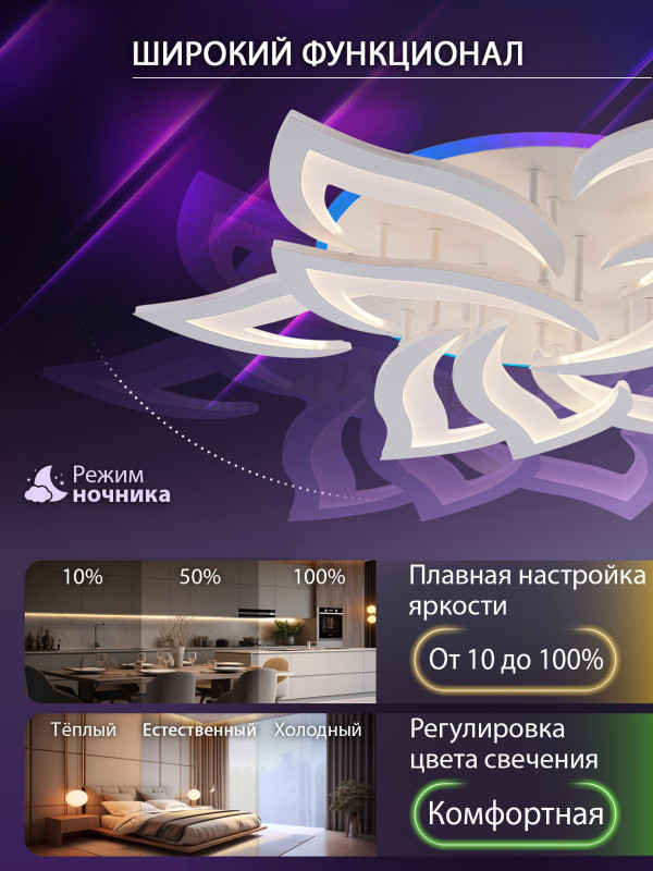 Накладная люстра Natali Kovaltseva LED LAMPS 81435