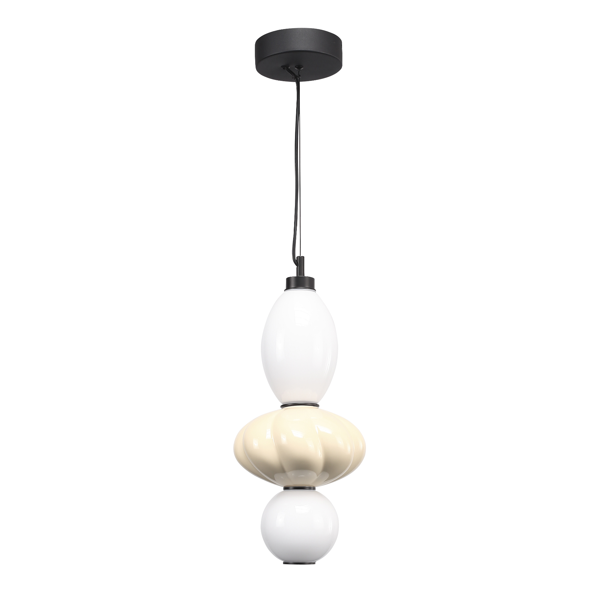 SL6134.413.01 Светильник подвесной ST-Luce черный/желтый, опаловый LED 1*18W 3000K FLORENTINI