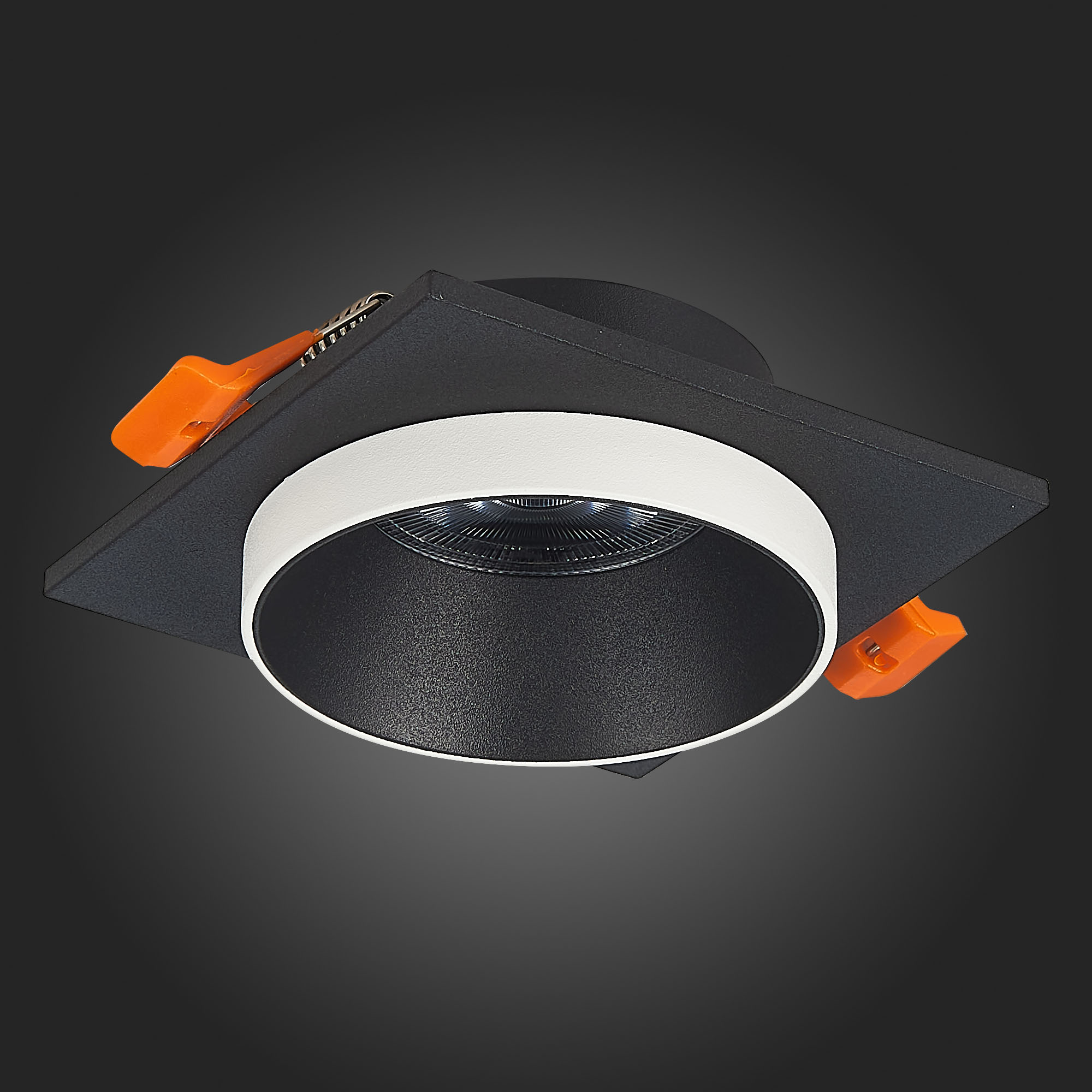 ST206.418.01 Св-к встр. Черный GU10 1*50W  L92xW92xH38 220V Без ламп Встраиваемые светильники