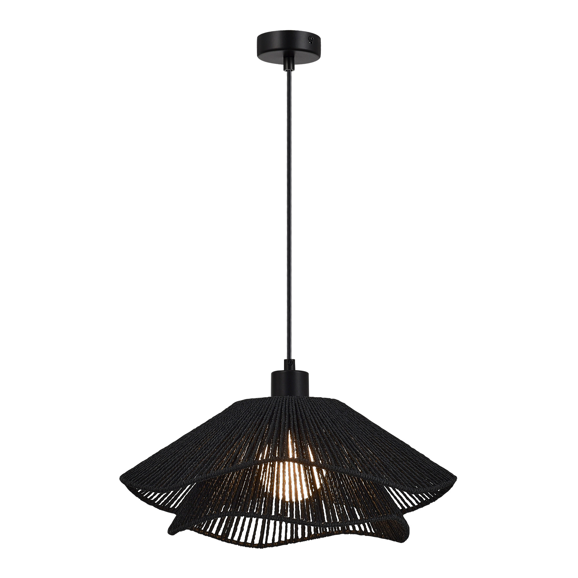 SLE6023-403-01 Светильник подвесной черный/черный E27 1*40W VERVE
