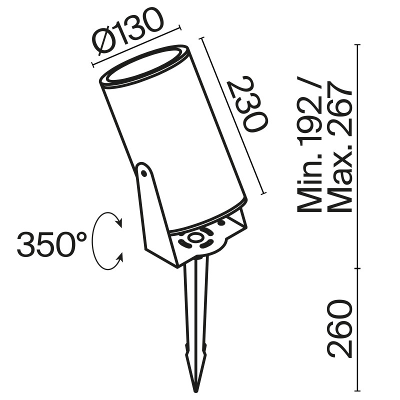 Грунтовый светильник Maytoni O050FL-L30W3K