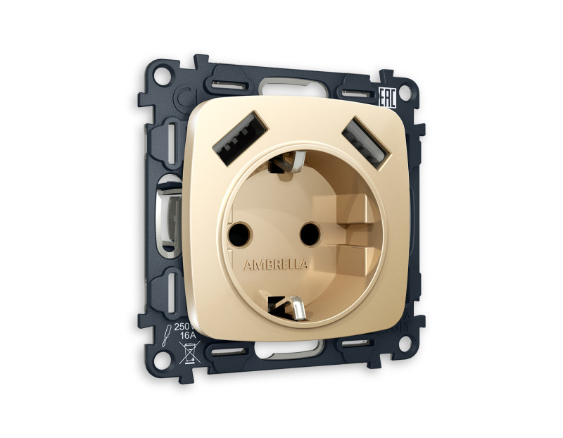 Розетка Ambrella Volt MO609010