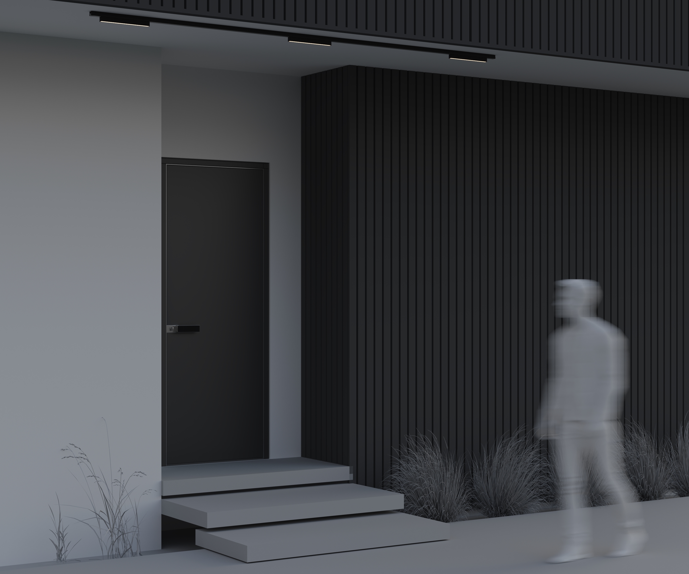 Уличный трековый светильник Outdoor O-TR02-1-S-12WB3K