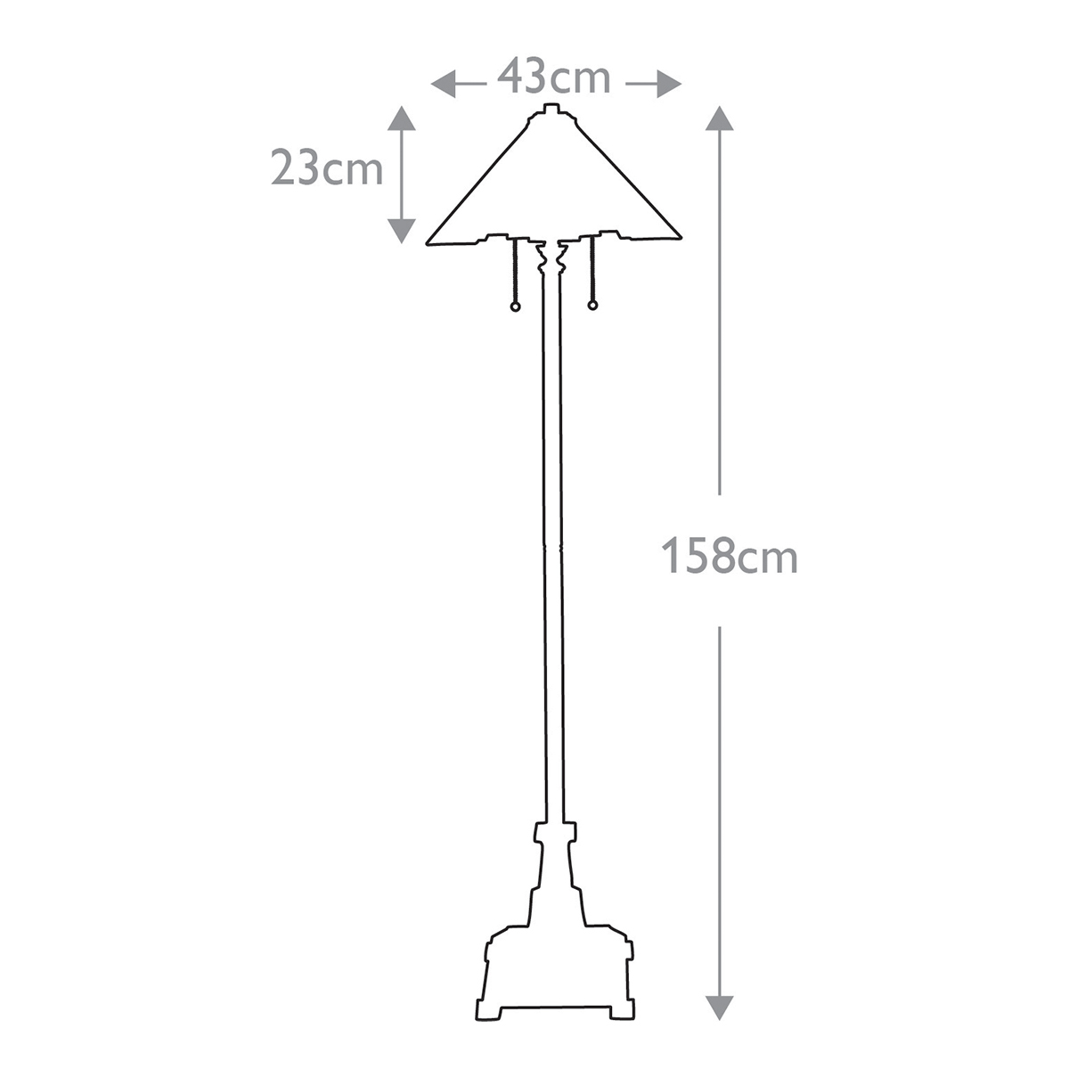 Торшер Quoizel, Арт. QZ-INGLENOOK-FL