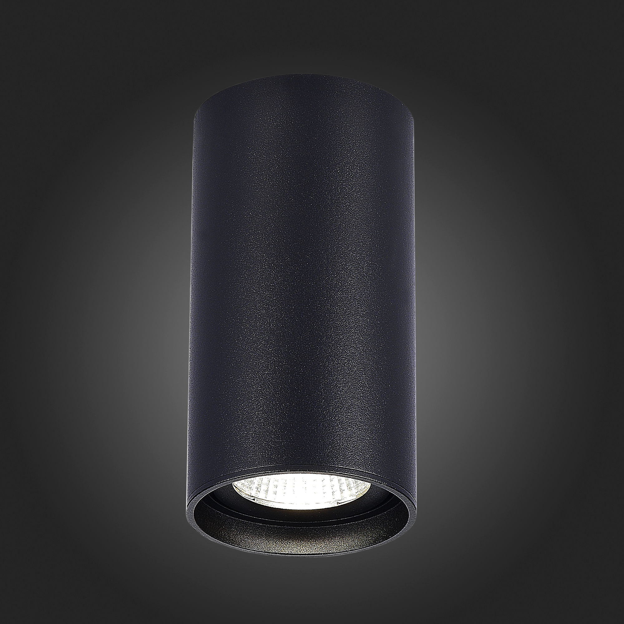 ST157.432.15 Светильник потолочный Черный LED 1*15W 3000K 1 200Lm Ra>90 60° IP44 D75xH140 220-265V Накладные светильники