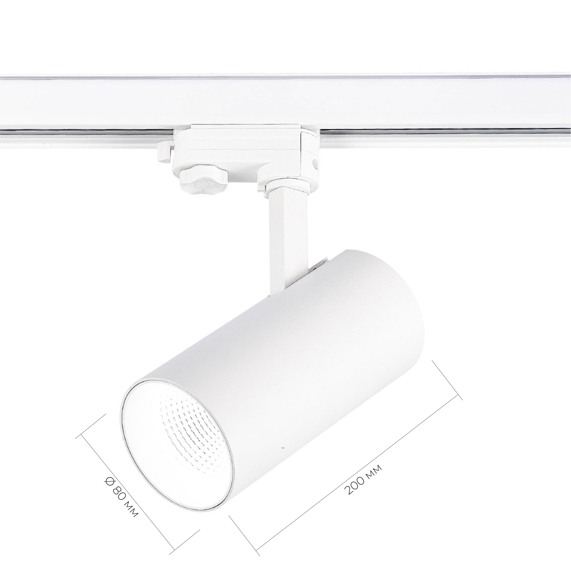 ST661.546.30 Св-к трек. Белый LED 1*30W 4000K 2 400Lm Ra>90 38° IP20 L170xW80xH245 165-265V TRACE