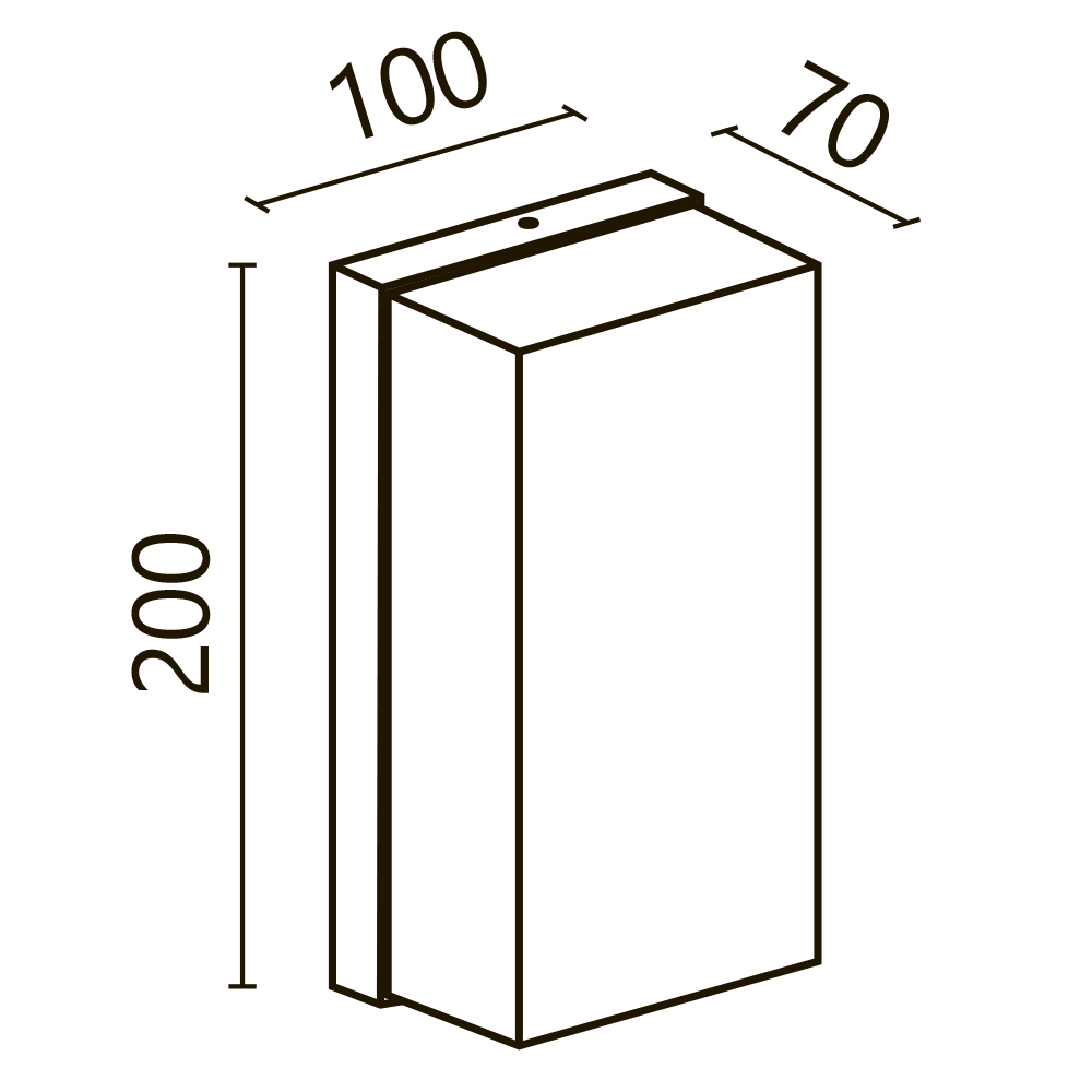 Настенный светильник (бра) Outdoor O454WL-L10GF3K