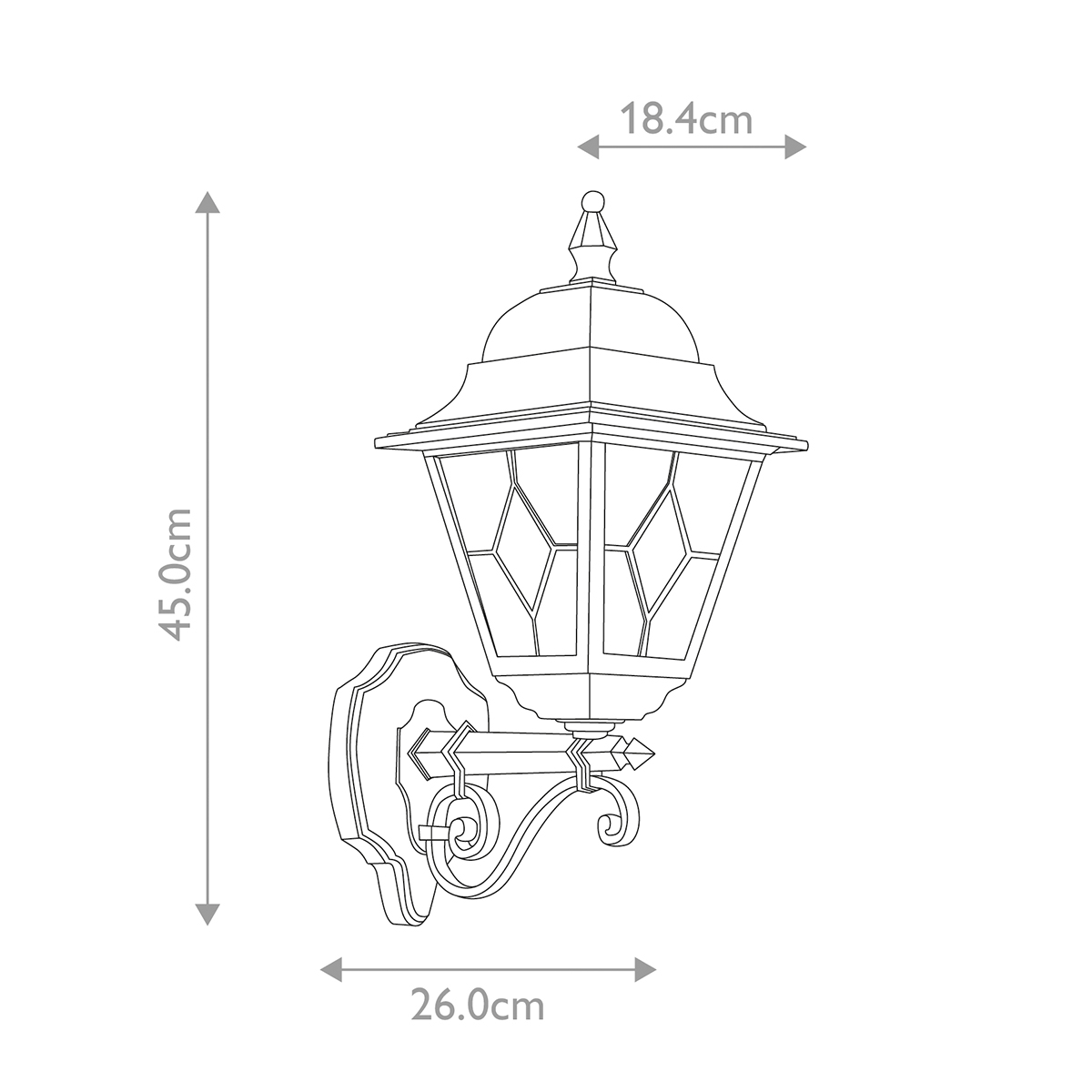 Настенный фонарь Elstead Exterior, Арт. NR1-BLK