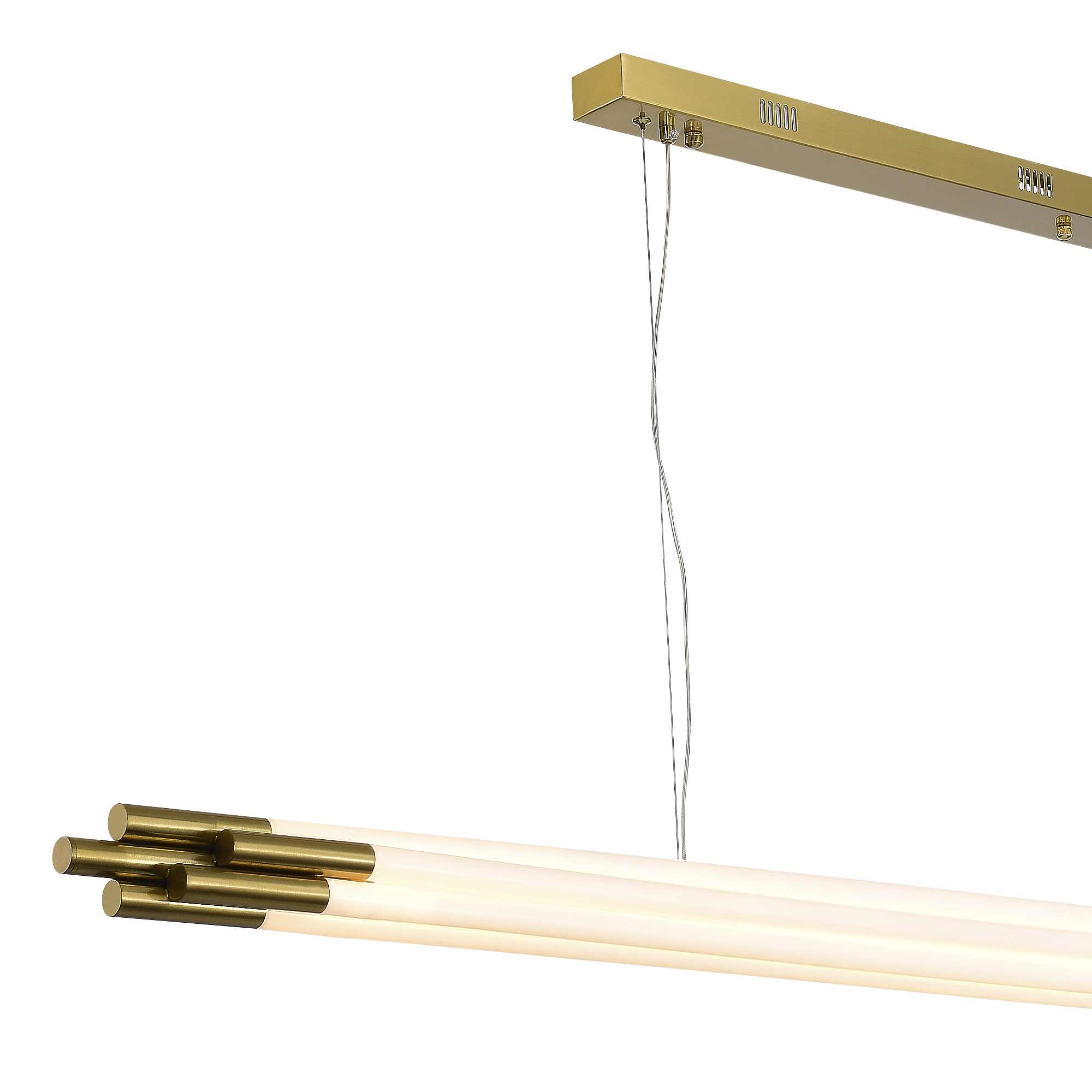 SL6237.303.58 Светильник подвесной ST-Luce латунь/белый LED 1*58W 4000K DALLAMOS