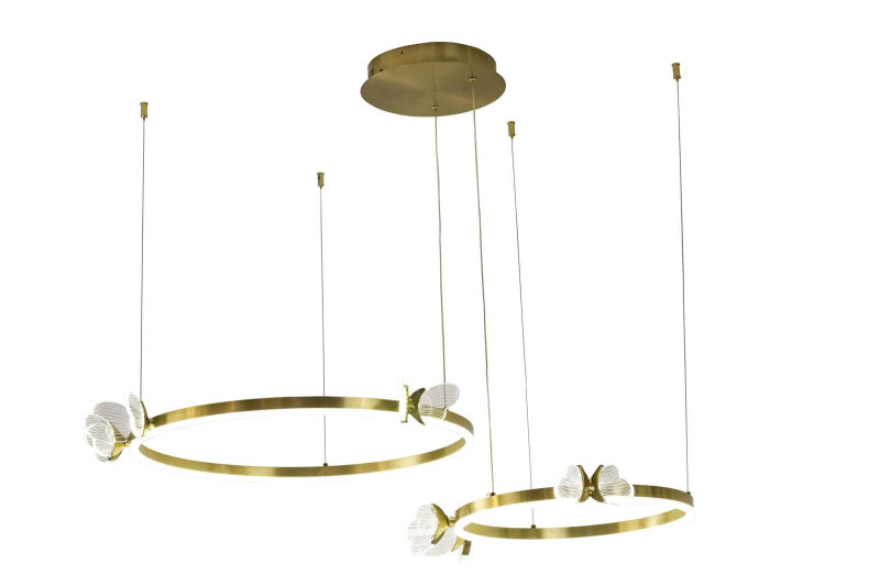 Потолочный детский светильник AM Group MARIPOSA SPD400+600 POLISHED GOLD