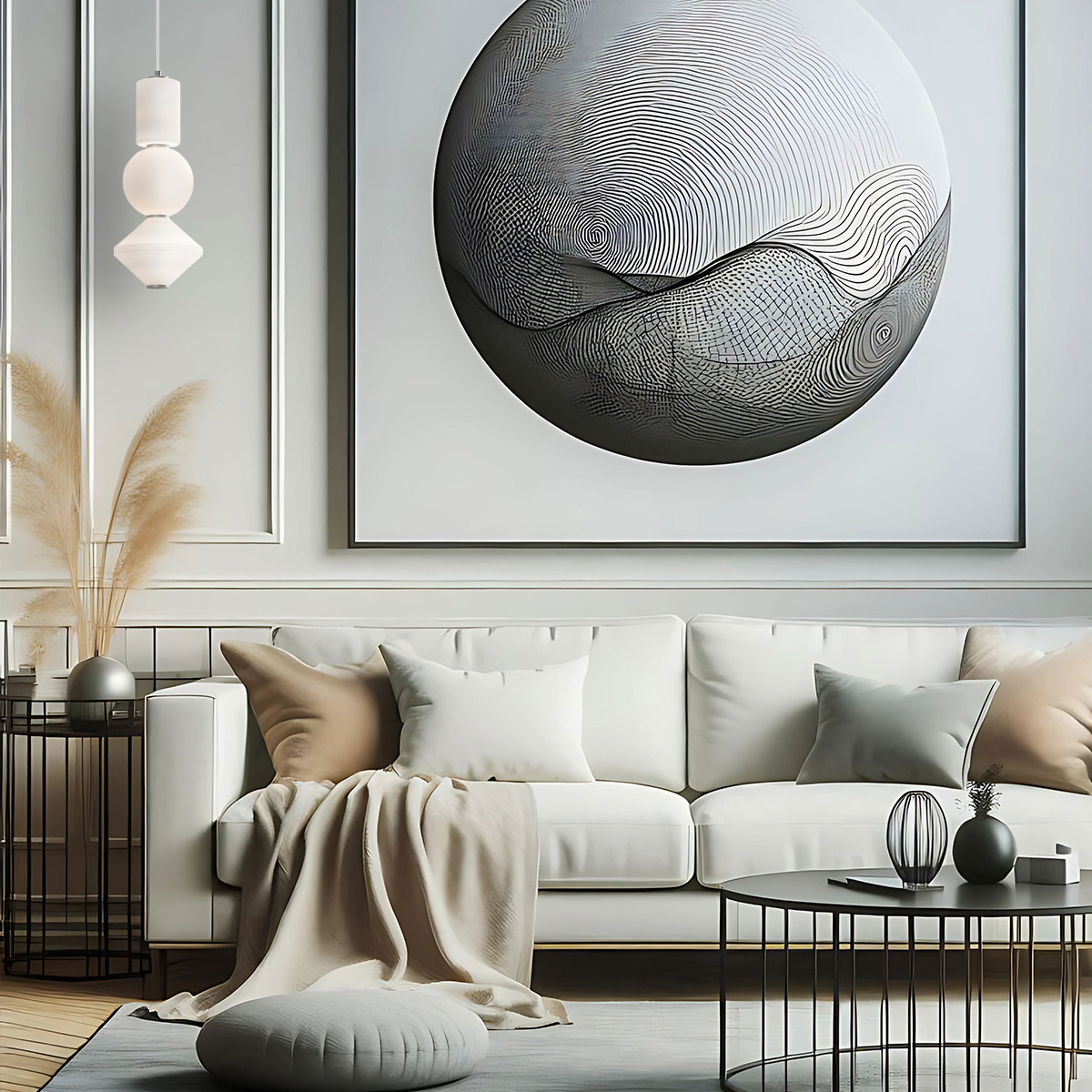 Подвесной светильник Alora Mood, Арт. ALM-BIJOU-P3-PN