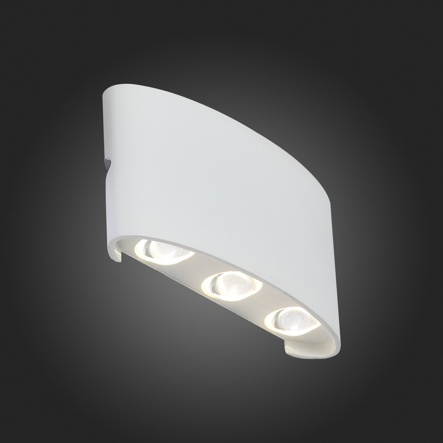 SL089.501.06 Светильник уличный настенный ST-Luce Белый кварцевый/Белый кварцевый, Прозрачный LED 6* BISELLO