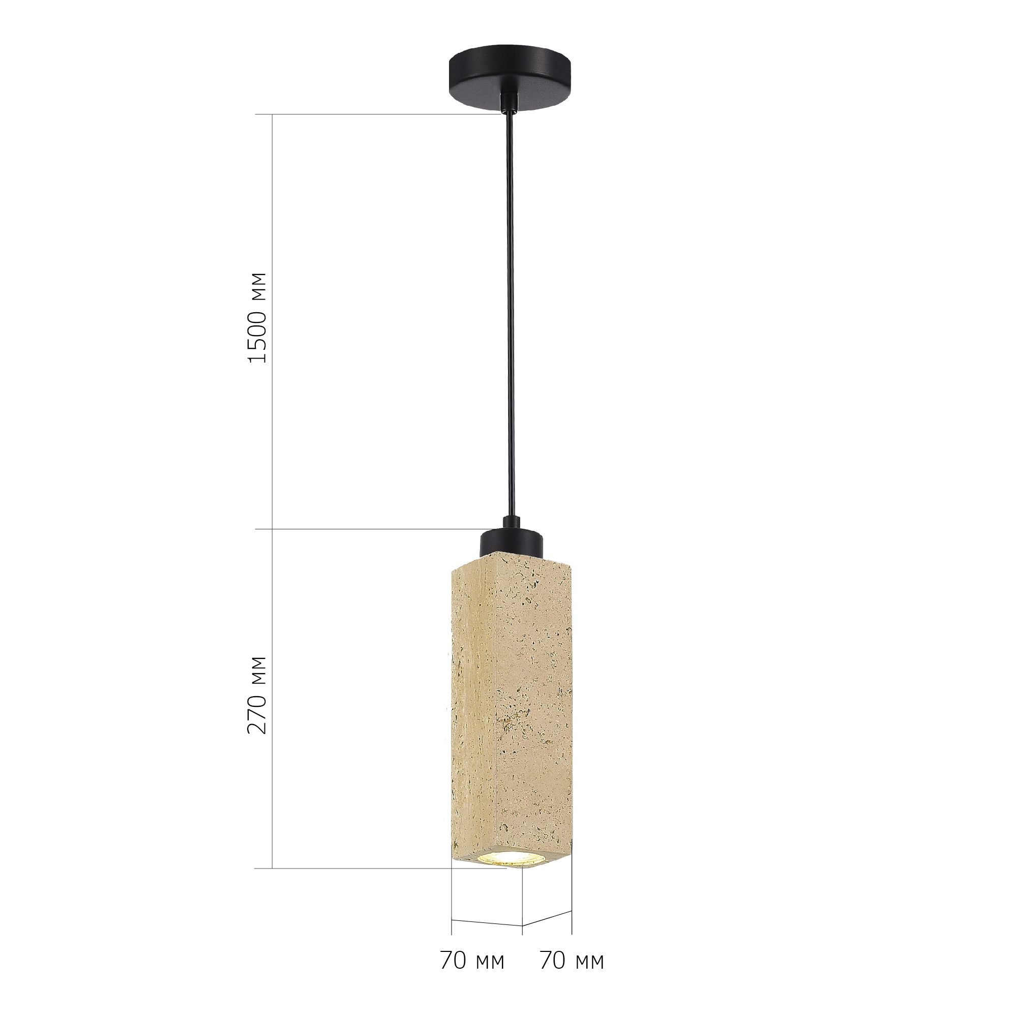 SL1194.413.01 Светильник подвесной ST-Luce Черный/Бежевый GU10 1*5W 4000K EARTHY