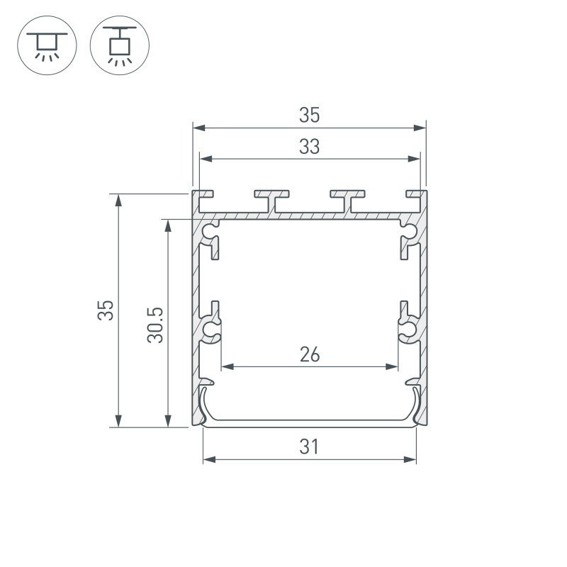 Профиль Arlight 041832