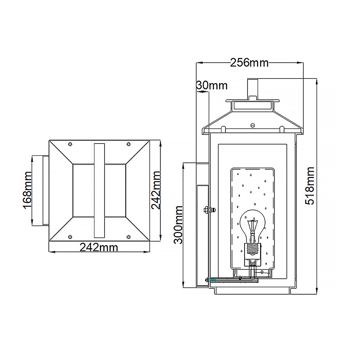 Настенный фонарь Hinkley, Арт. QN-ATWATER-L-PDB