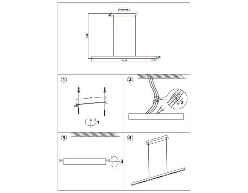 Линейный светильник Ambrella Light FL5831