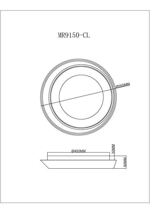 Накладной светильник MyFar MR9150-CL