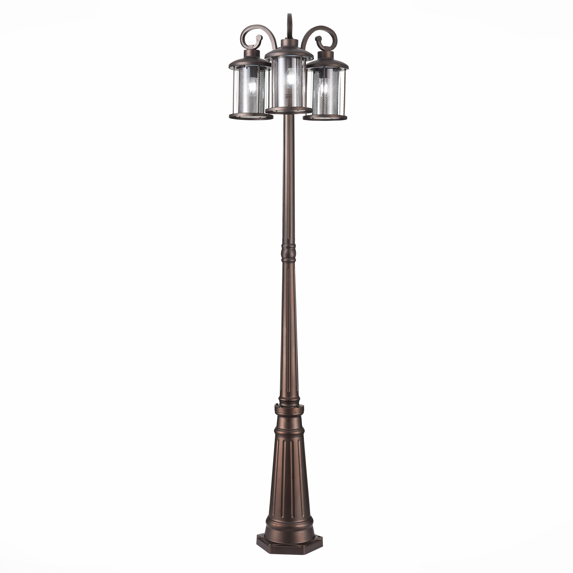 SL080.425.03 Светильник уличный наземный ST-Luce Темный кофе/Прозрачный, Темный кофе E27 3*100W LASTERO