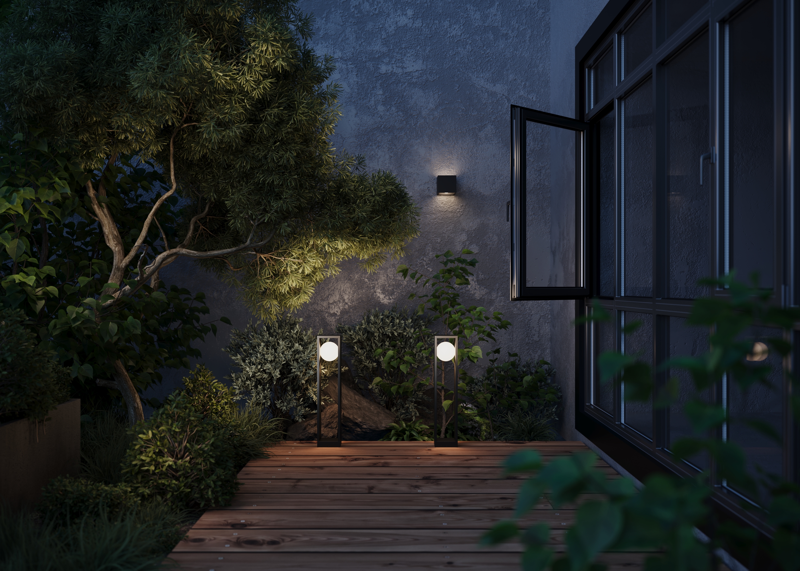 Настенный светильник (бра) Outdoor O483WL-L10GF3K