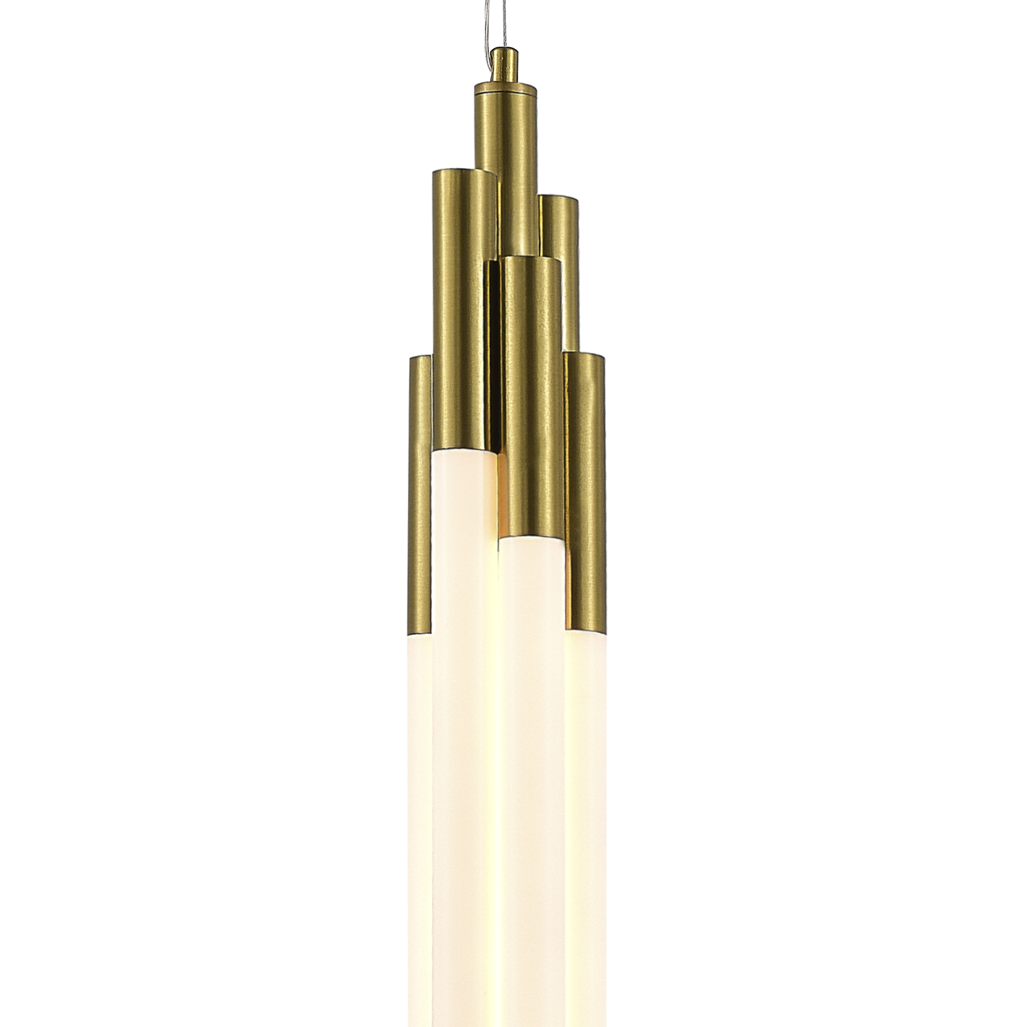 SL6237.303.38 Светильник подвесной ST-Luce латунь/белый LED 1*38W 4000K DALLAMOS