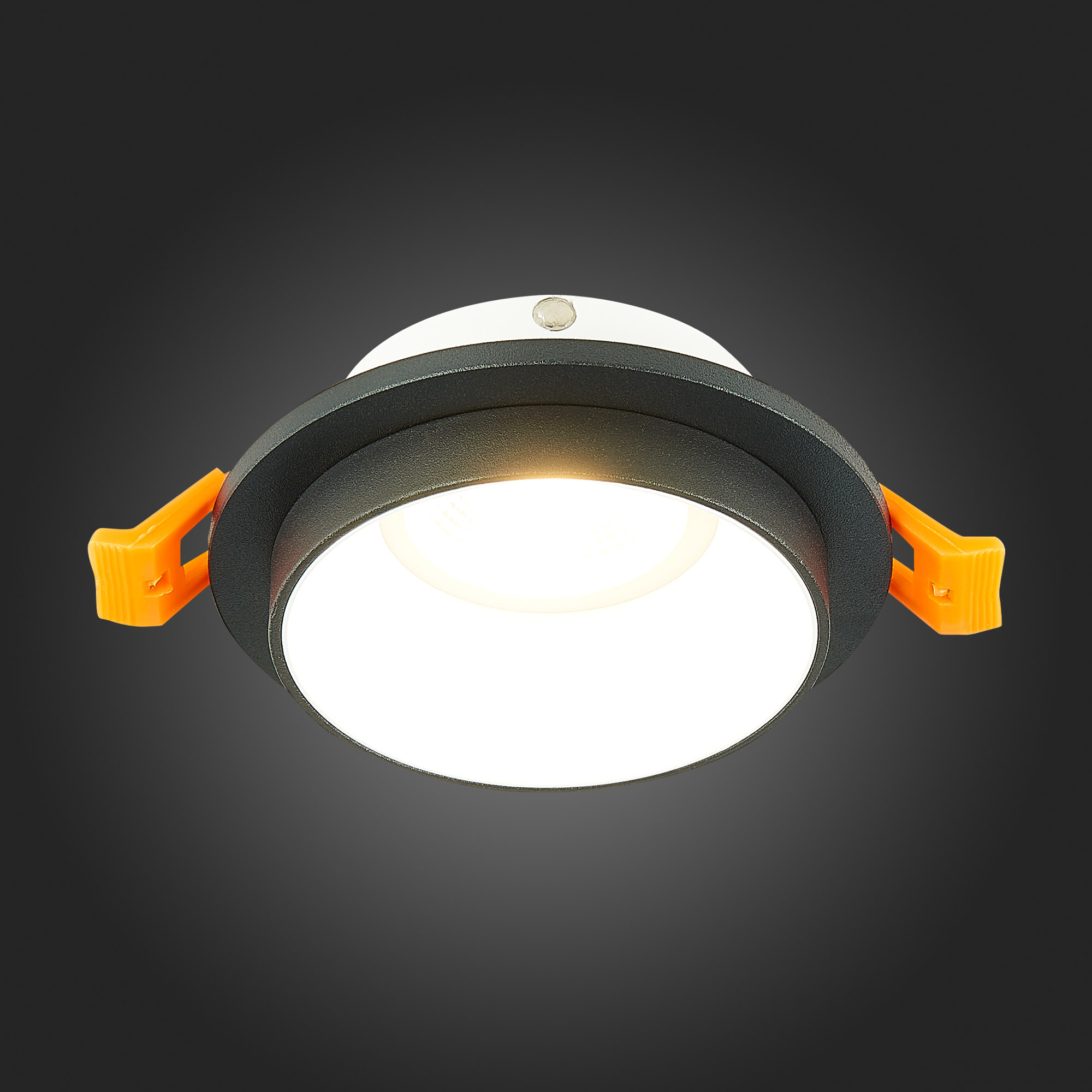 ST206.428.01 Св-к встр. Черный GU10 1*50W  IP20 D92xH38 220V Без ламп Встраиваемые светильники