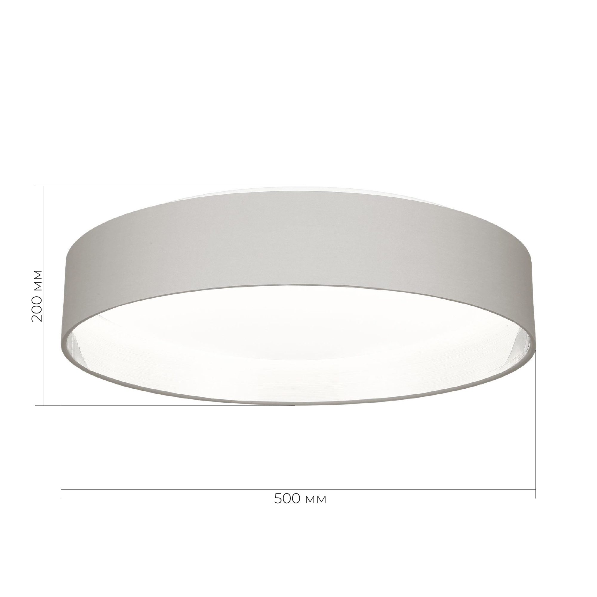 SLE300512-01 Светильник потолочный Никель/Серый, Серебристый LED 1*50W 3000K/4000K/5000K BRESCIA