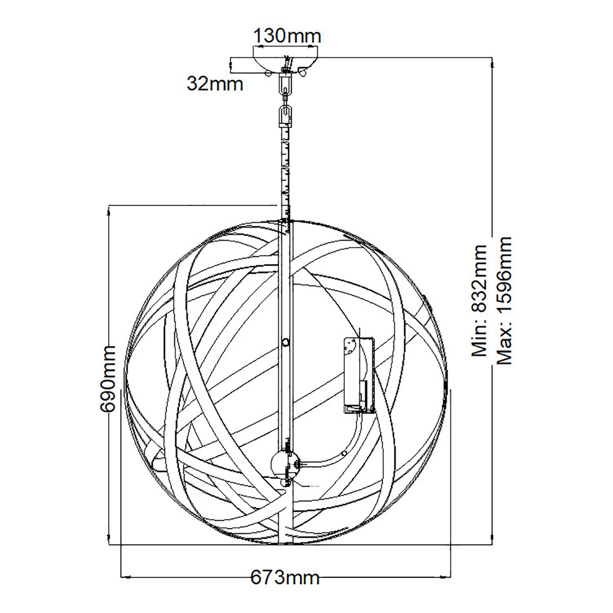 Подвесной фонарь HK-CARSON-5P Hinkley, арт. HK-CARSON-5P