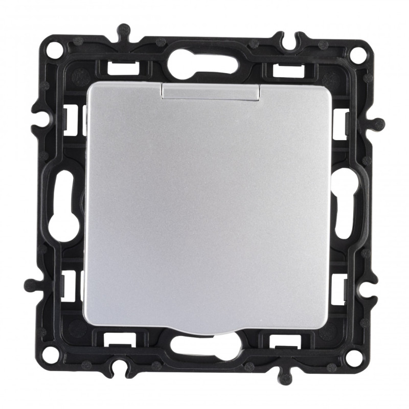 Розетка Arte Milano 217.41-1.silver