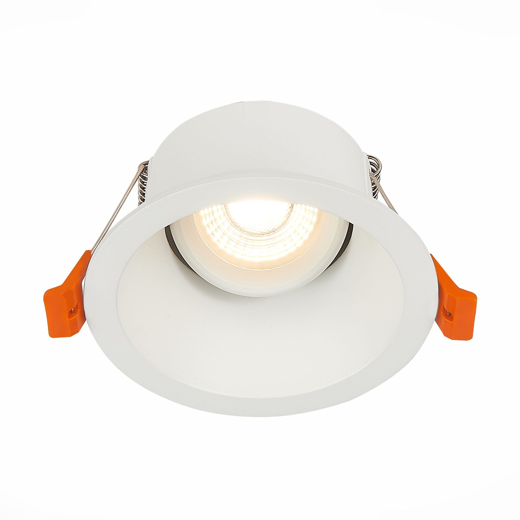 ST207.508.01 Св-к встр. Белый GU10 1*50W  D103xH52 220V Без ламп Встраиваемые светильники