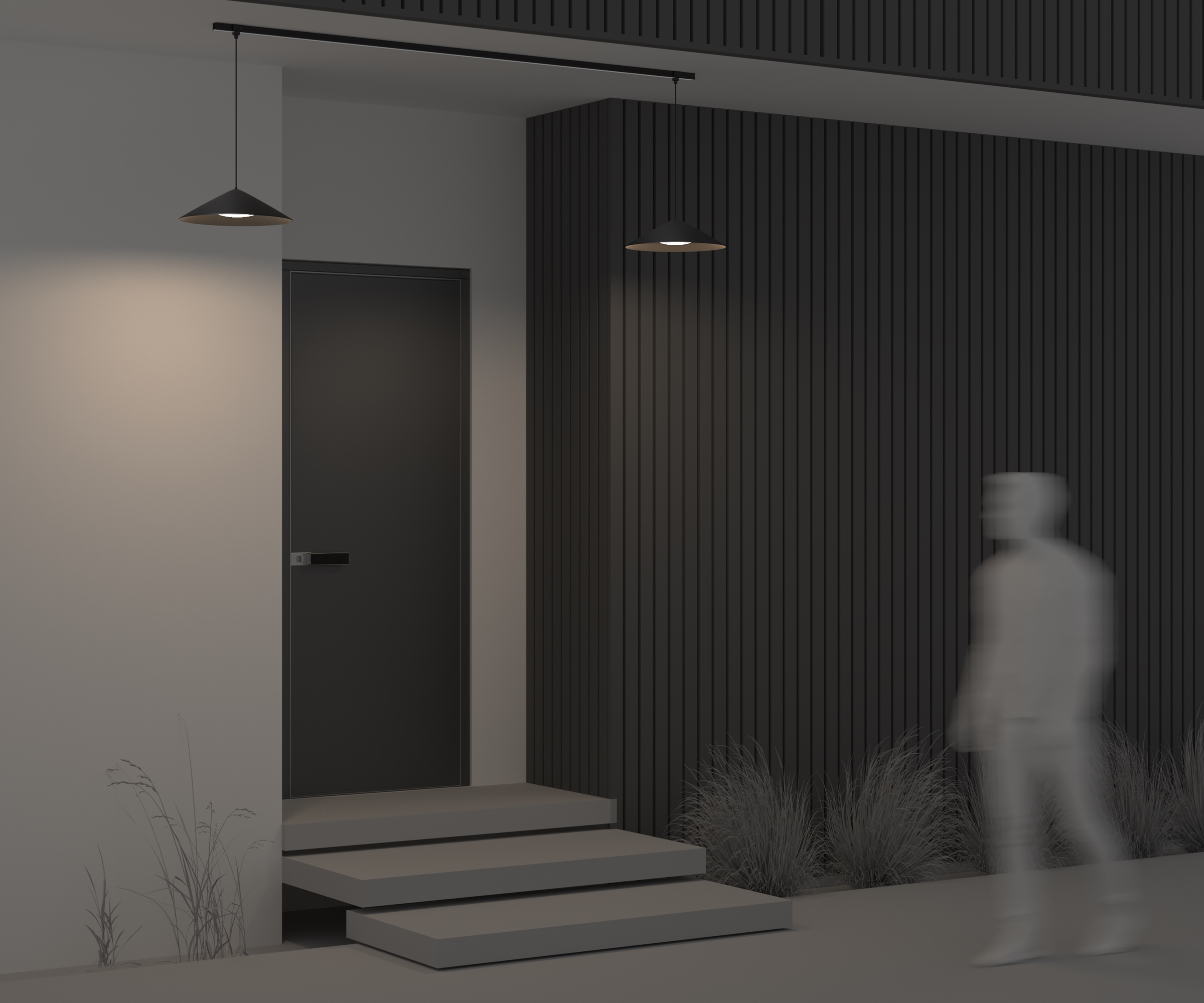 Уличный трековый светильник Outdoor O-TR01-1-P-12WB3K