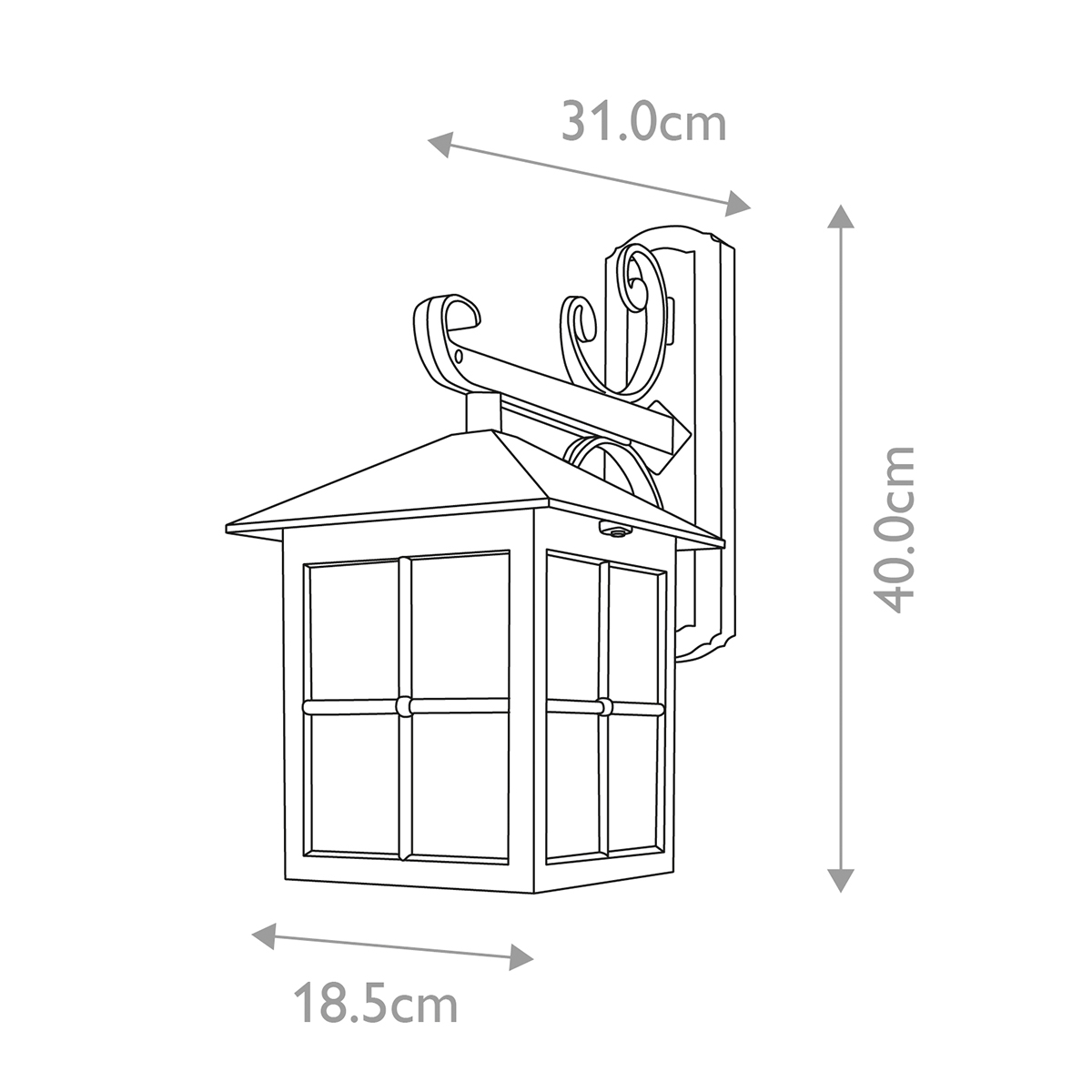 Настенный фонарь Elstead Exterior, Арт. BL19-BLACK