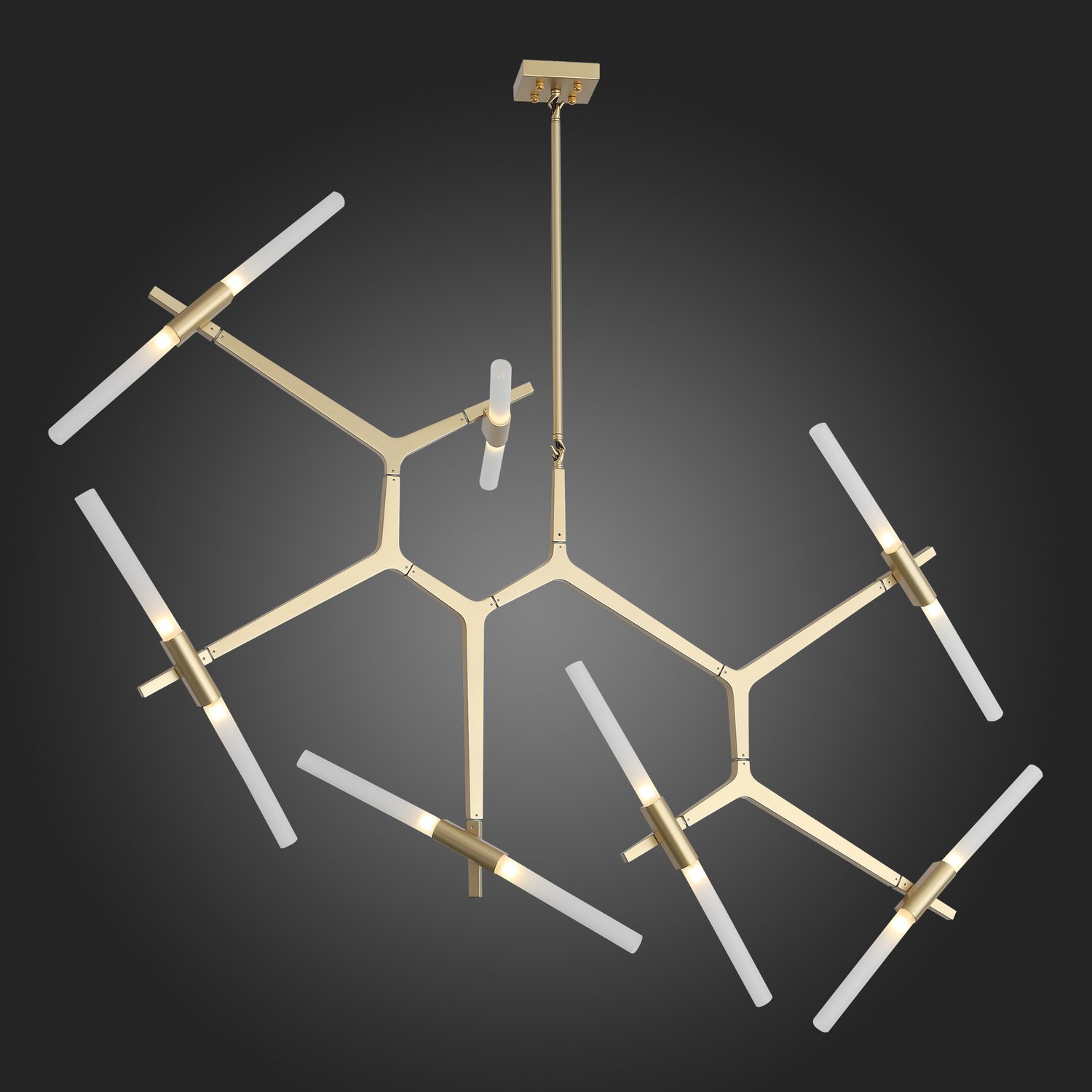 SL947.202.14 Люстра потолочная ST-Luce Золотистый/Белый G9 14*5W LACONICITA