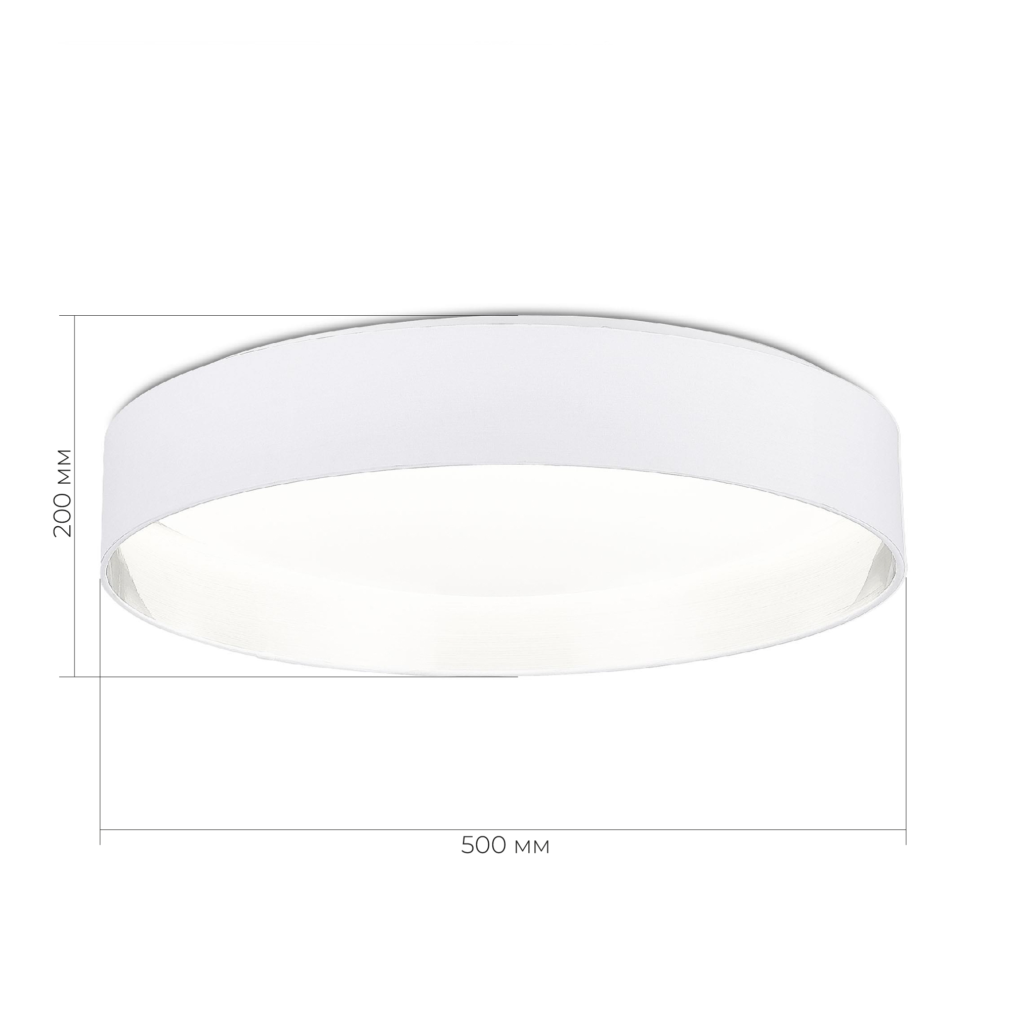 SLE300552-01 Светильник потолочный Белый/Белый, Серебристый LED 1*50W 3000K/4000K/5000K BRESCIA