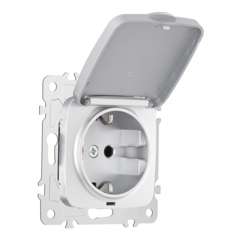 Розетка Arte Milano 205.41-1.silver