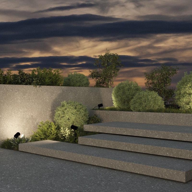 Грунтовый светильник Denkirs DK9800-BK