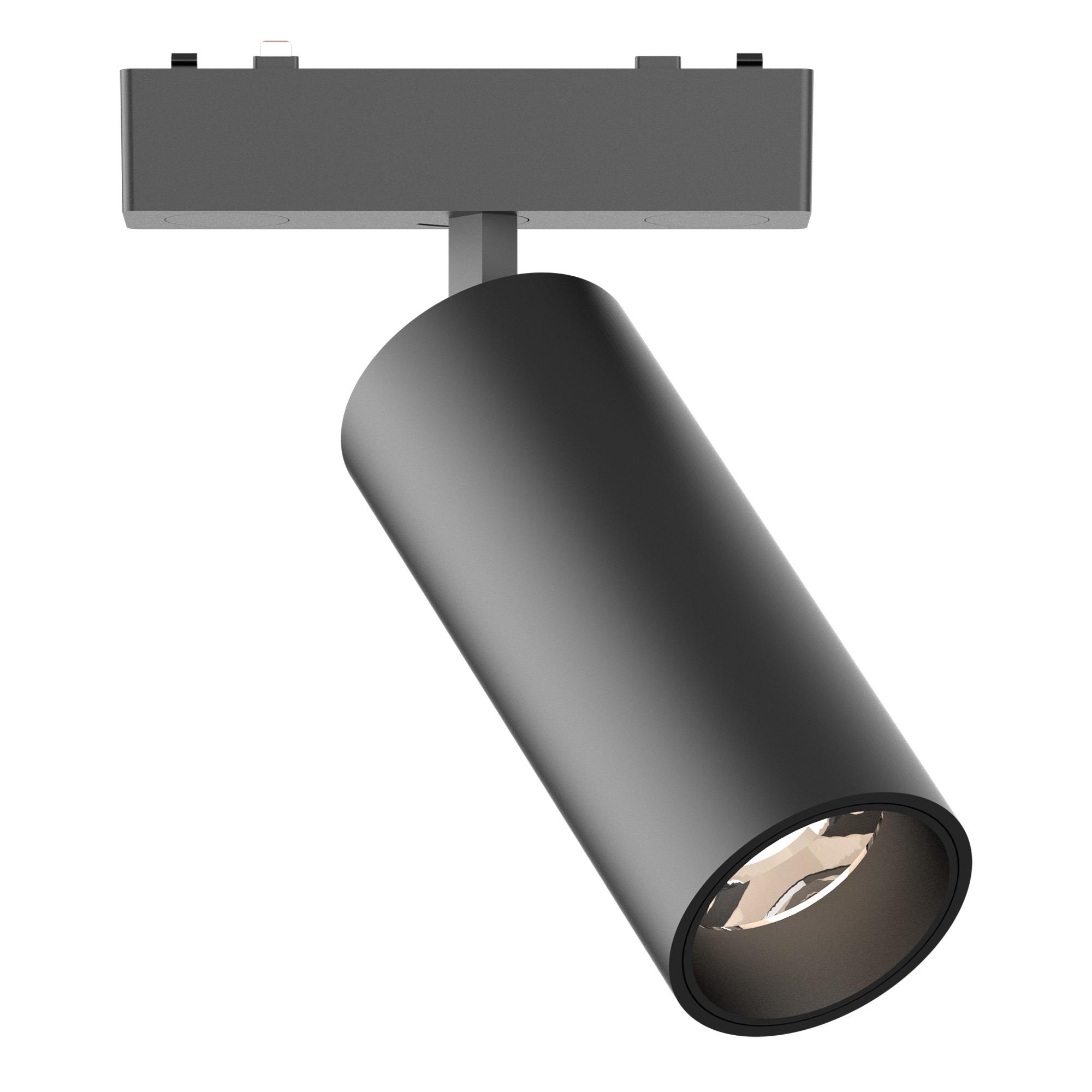 ST677.436.18 Магнитный трековый светильник Черный LED 1*18W 3000K 1 060Lm Ra>90 IP20 D55xH135 48V SKYFLAT