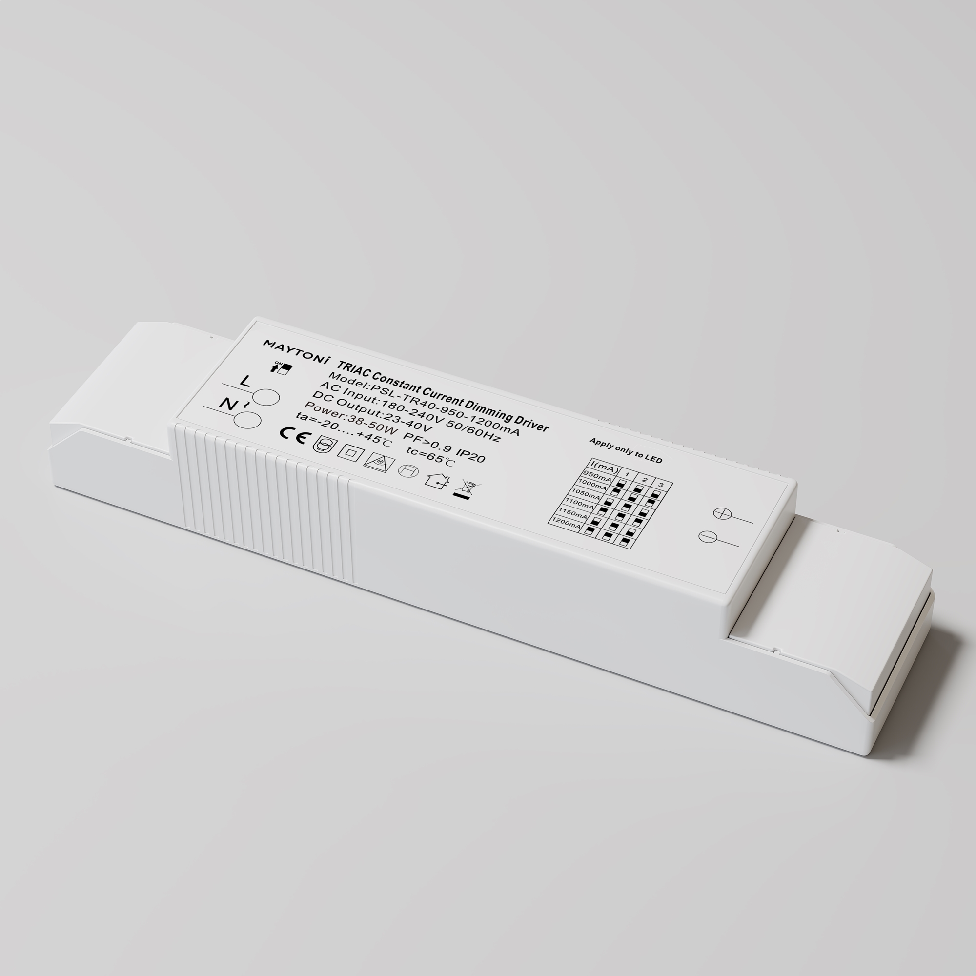 Источник тока Lighting control PSL-TR40-950-1200mA