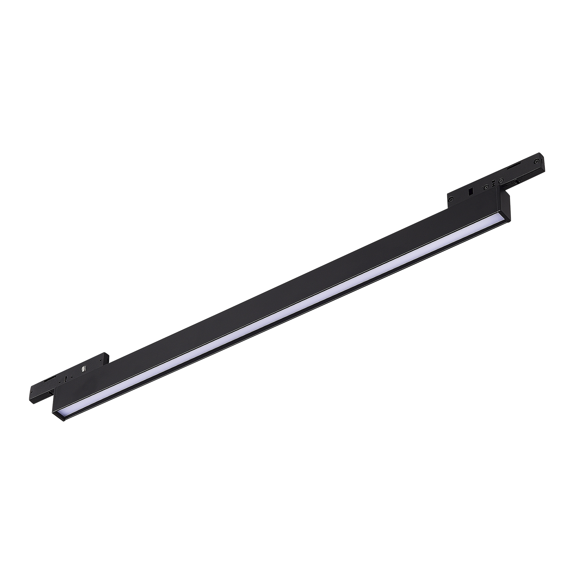 ST665.436.08 Магнитный трековый светильник Черный LED 1*8W 3000K 250Lm Ra>80 100° IP20 L300xW10xH18 SUPER5