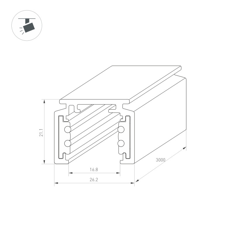 Шинопровод Arlight 036785
