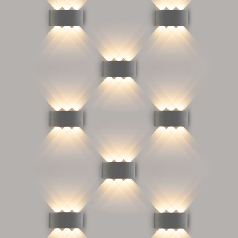 Светильник настенный Elektrostandard 1551 TECHNO LED TWINKY TRIO серый