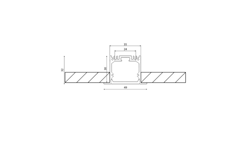 Профиль DesignLed LE.4932-W-R