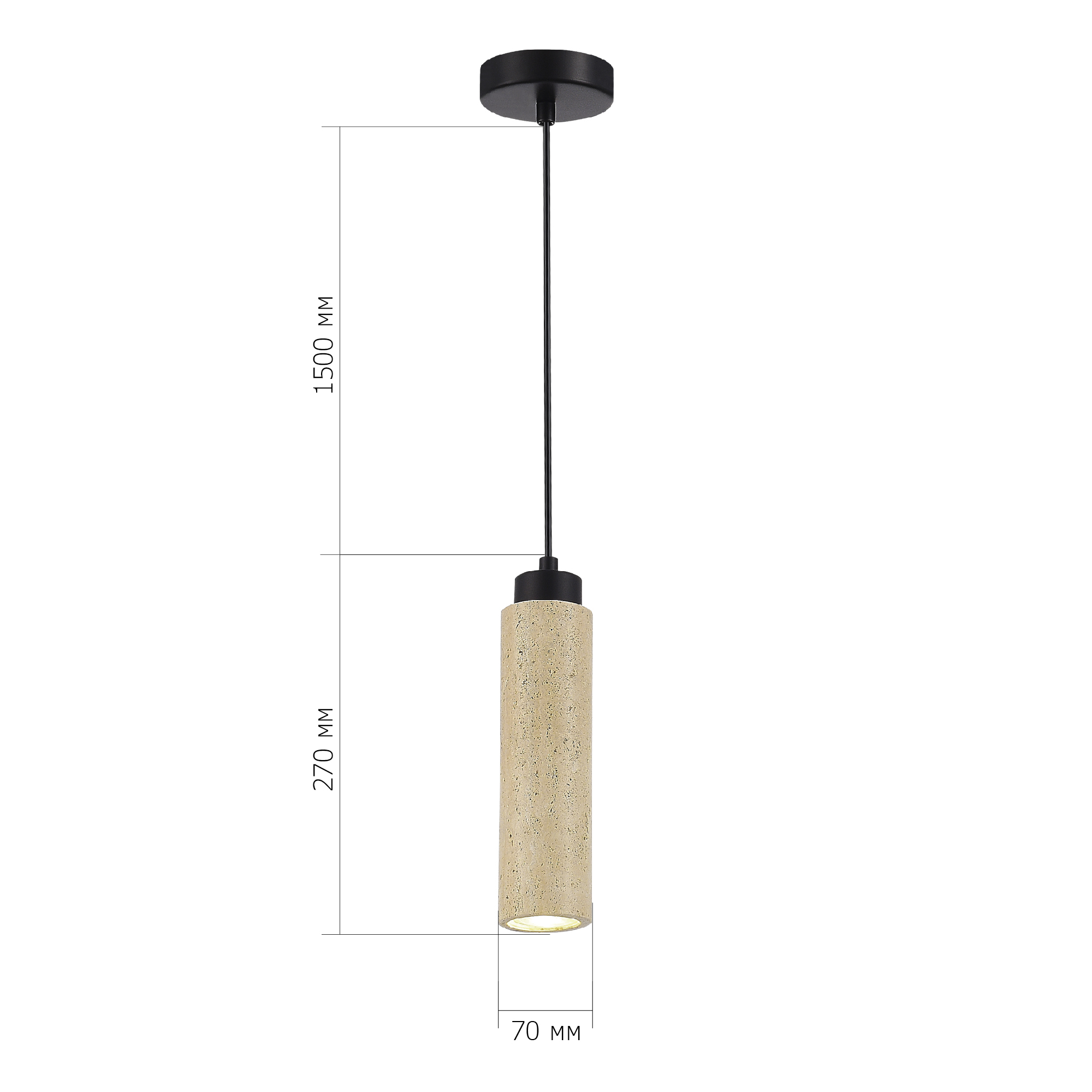 SL1194.403.01 Светильник подвесной ST-Luce Черный/Бежевый GU10 1*5W 4000K EARTHY