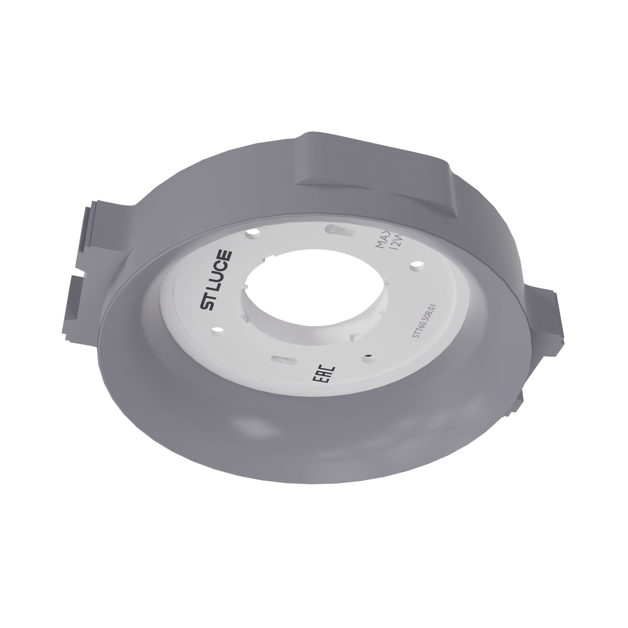 ST760.508.01 Св-к встр. в натяжной потолок  Белый, Серый GX53 1*12W 120 IP20 D110хH35мм220V Без ламп Встраиваемые светильники
