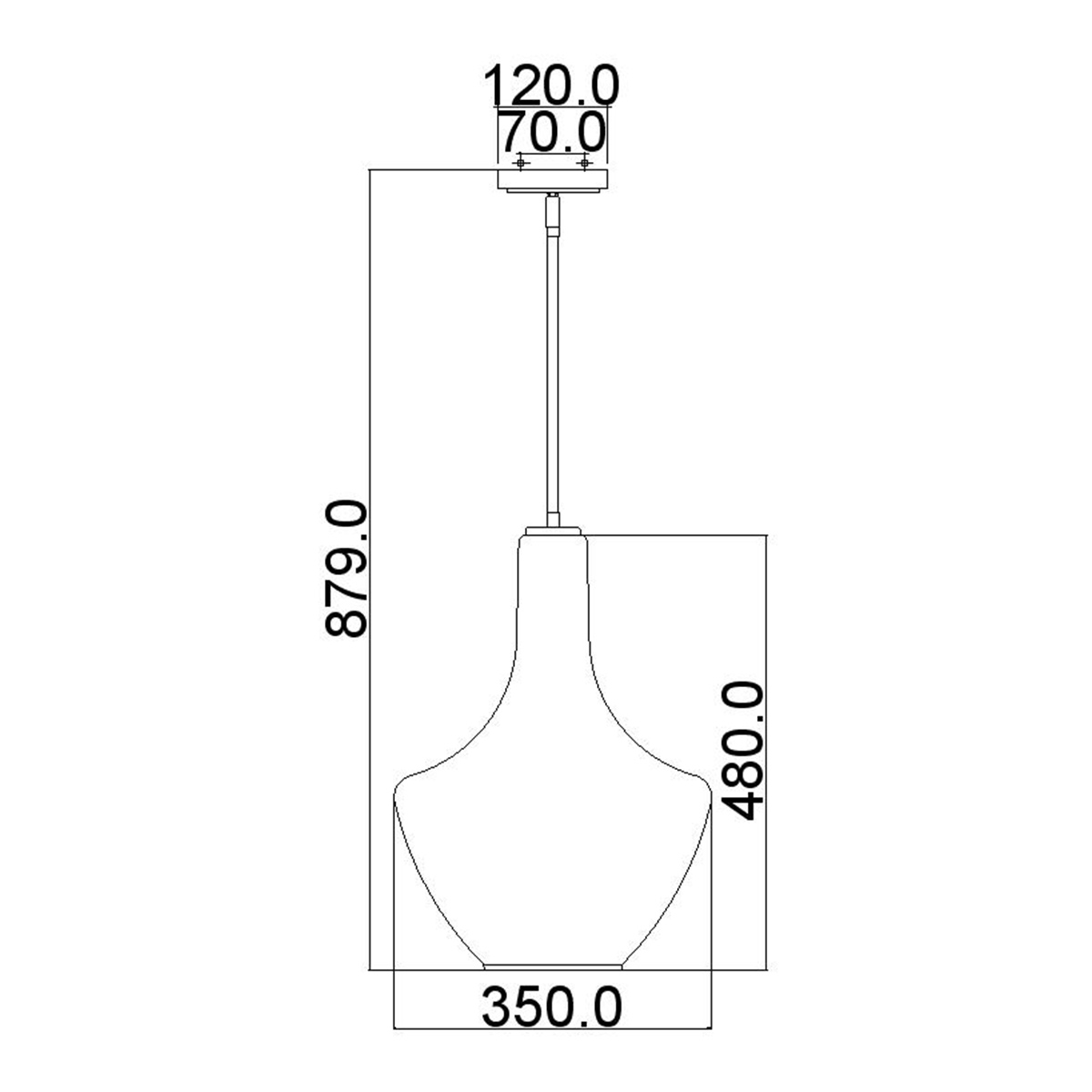 Подвесной светильник KL-EVERLY-P-M-CH Kichler, арт. KL-EVERLY-P-M-CH