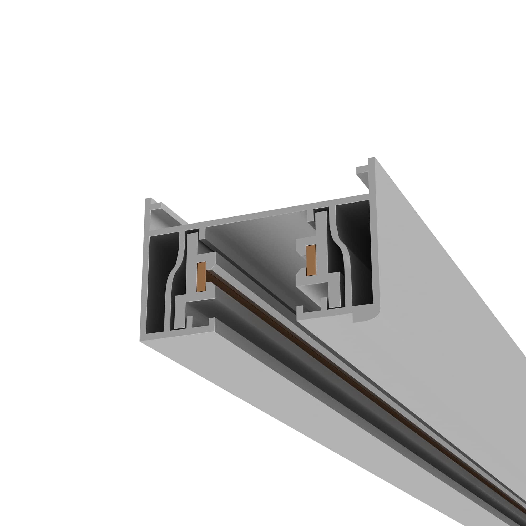 ST001.529.00.1 Шинопровод однофазный накладной  ST-Luce Белый Длина 2 000мм BASE