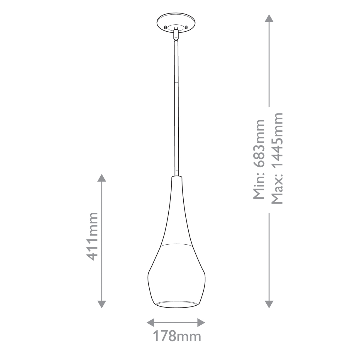 Подвесной светильник Kichler, Арт. KL-DEELA-P-BK